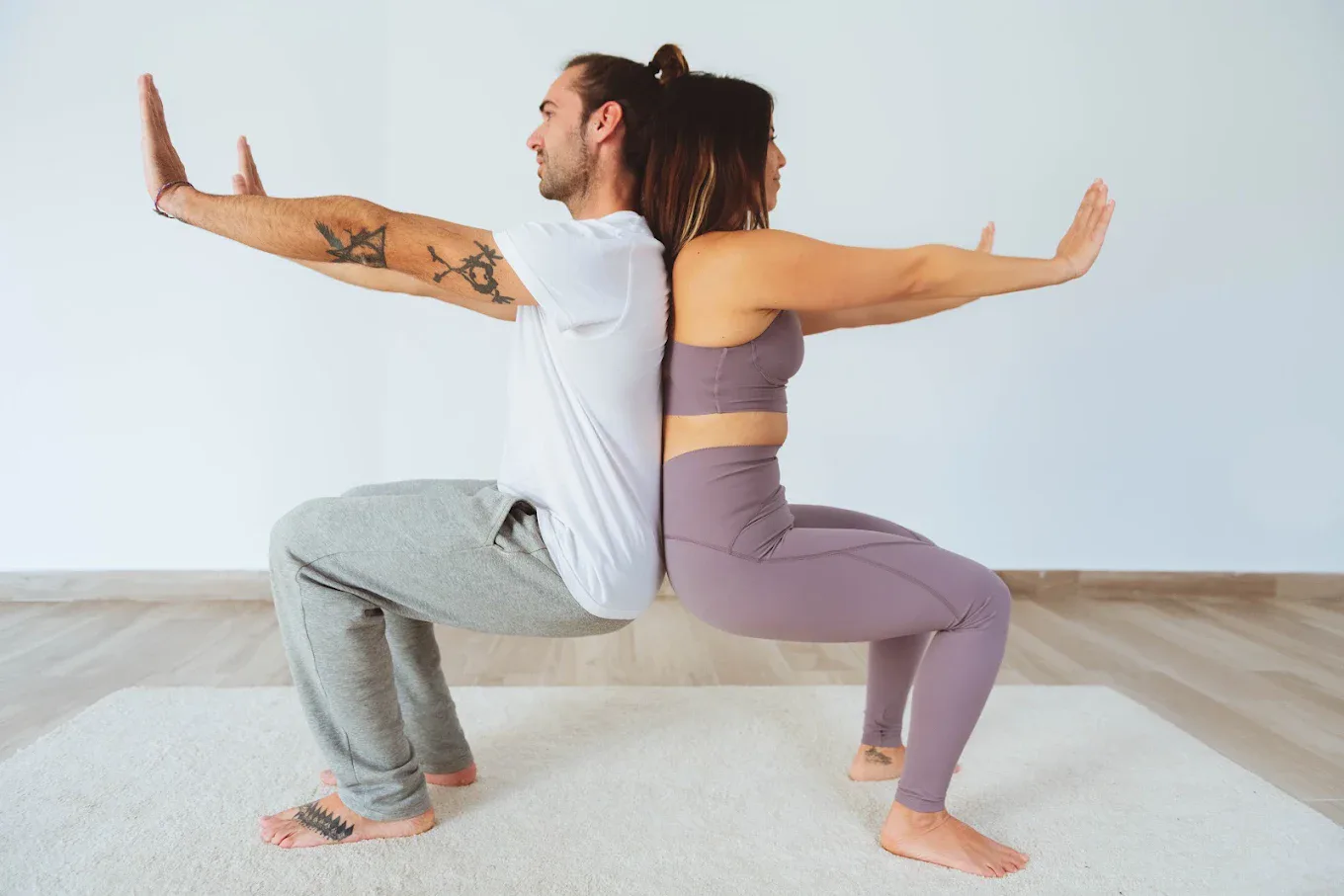 Sesión de yoga en pareja con Vanessa Vallejo Yoga, OM my Soul!