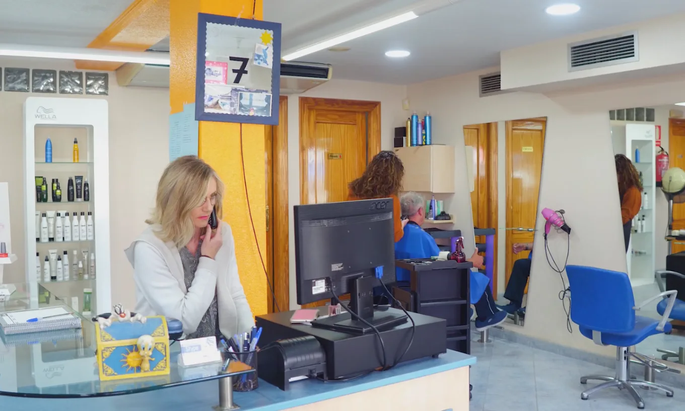 Interior de la Peluquería Stype en Nuevo Puerto Bello, La Manga