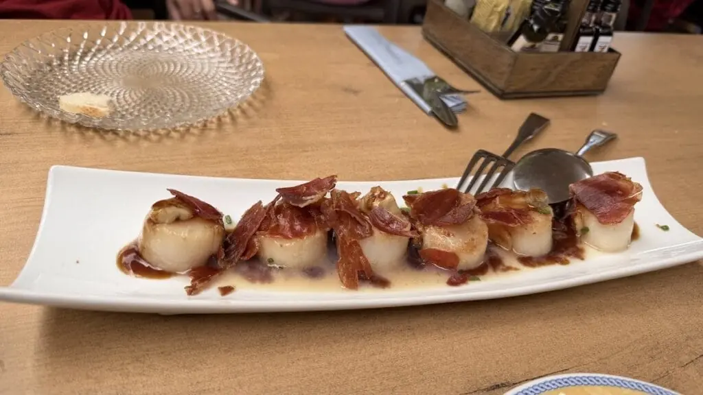 Plato de pulpo en Los Molinos, La Manga Club
