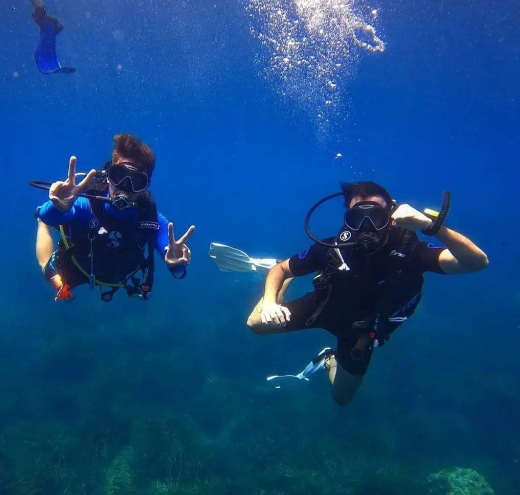 Grupo reducido de buceo de Albadive en Cabo de Palos