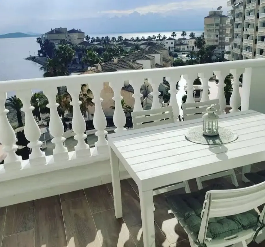 Terraza con vistas al mar del Apartamento dos mares, Urbanización El Pedruchillo