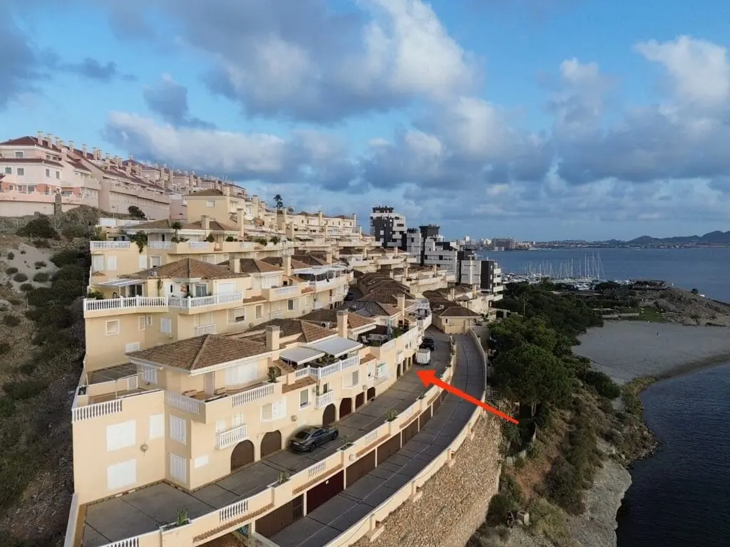 Dormitorio con vistas al Mar Menor de Apartamento La Rojica