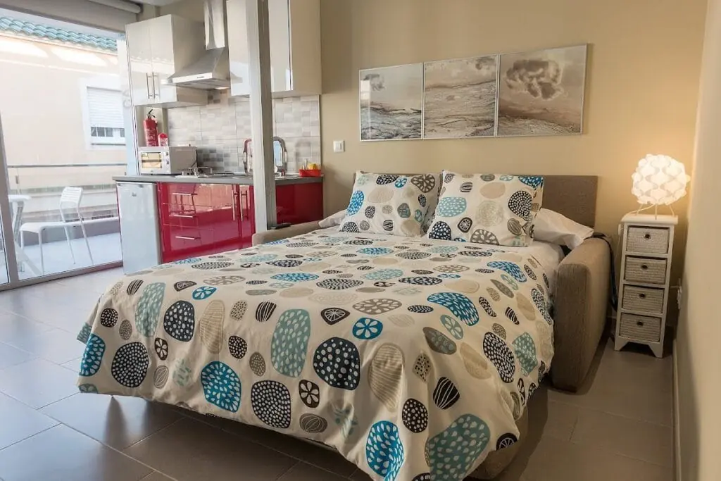 Dormitorio de Apartamentos Maria Guerrero