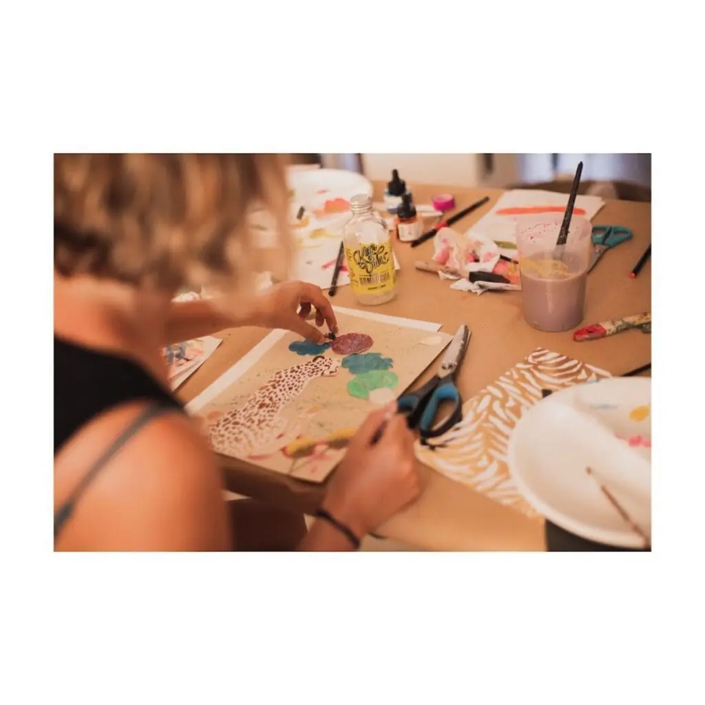 Interior del atelier de la artista Mademoiselle Chocolat, Cabo de Palos