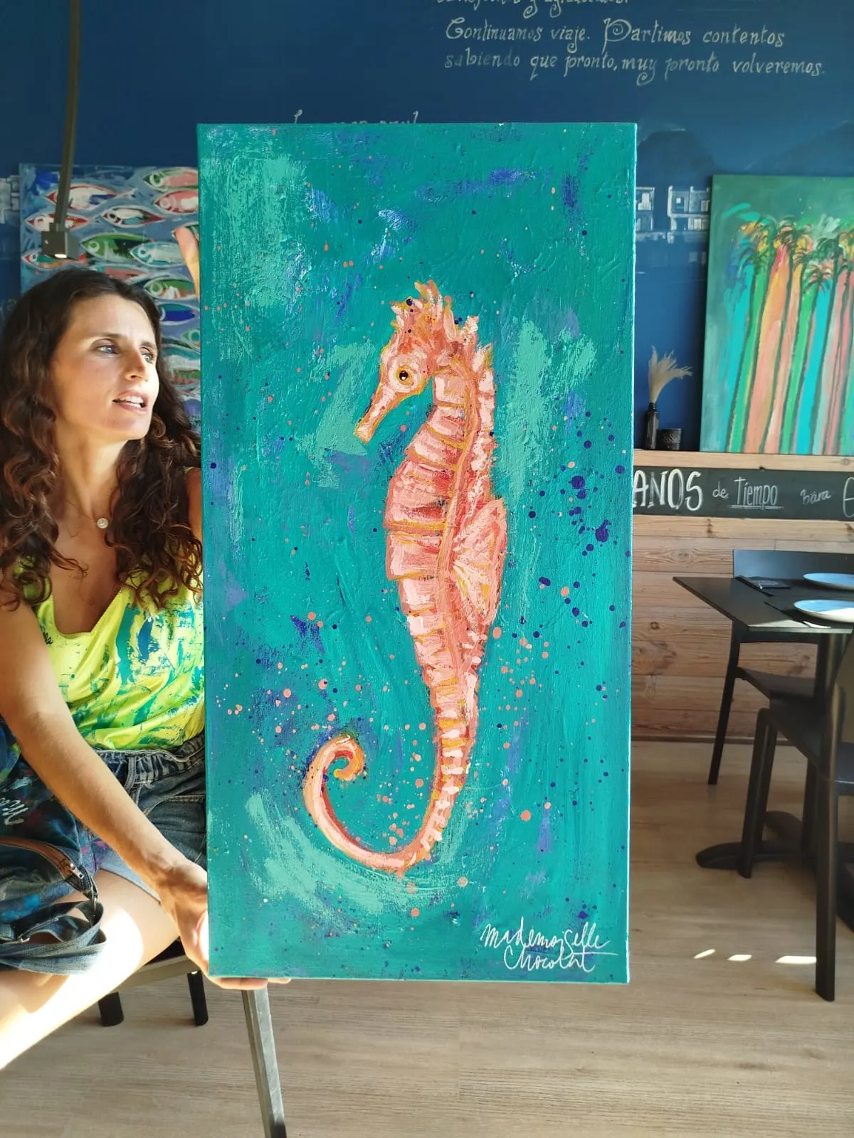 Ilustración inspirada en el Mediterráneo de Mademoiselle Chocolat