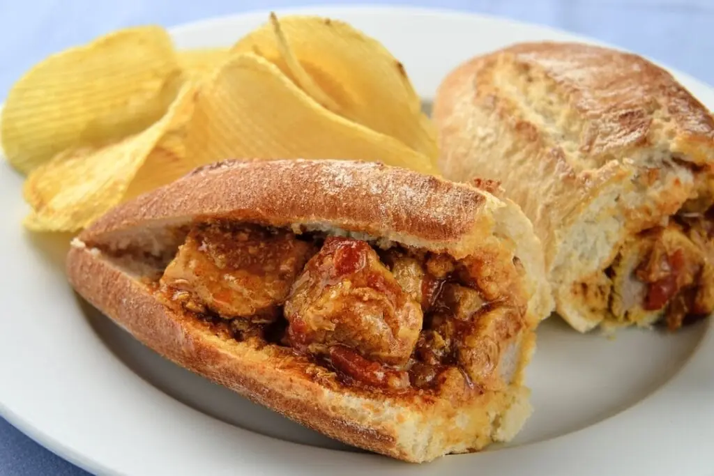 Bocadillo servido en Baraka, Cabo de Palos