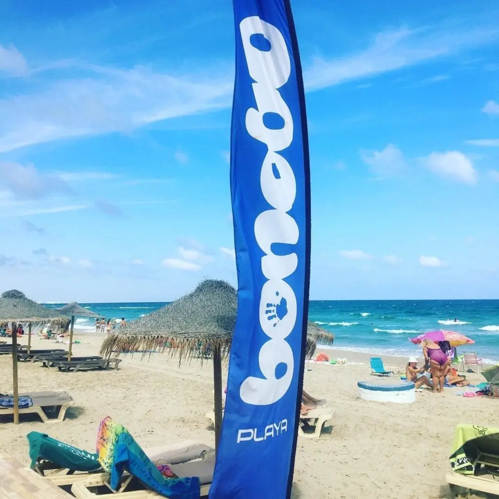 Playa junto a Bonobo Playa en La Manga