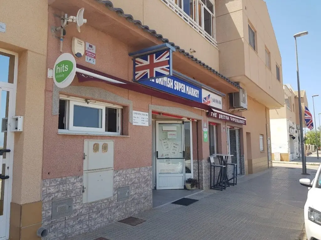Producto importado del Reino Unido en British Super Market