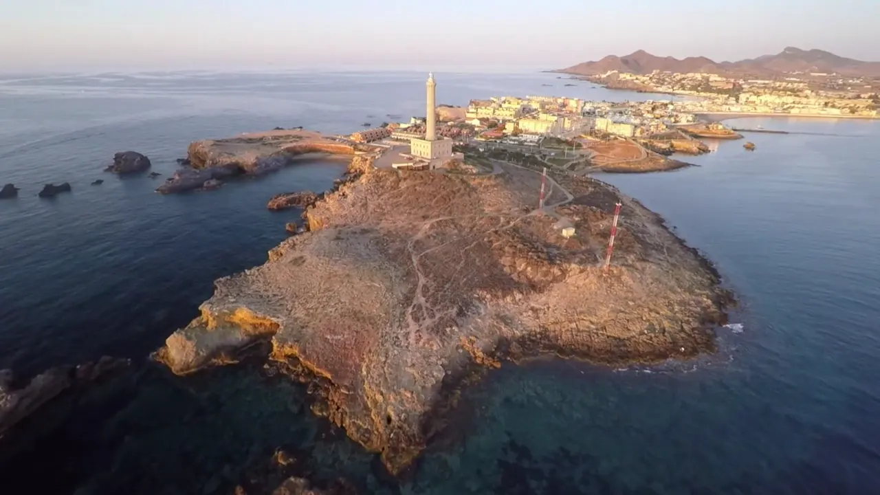 Arena dorada de la Playa de Levante, Cabo de Palos