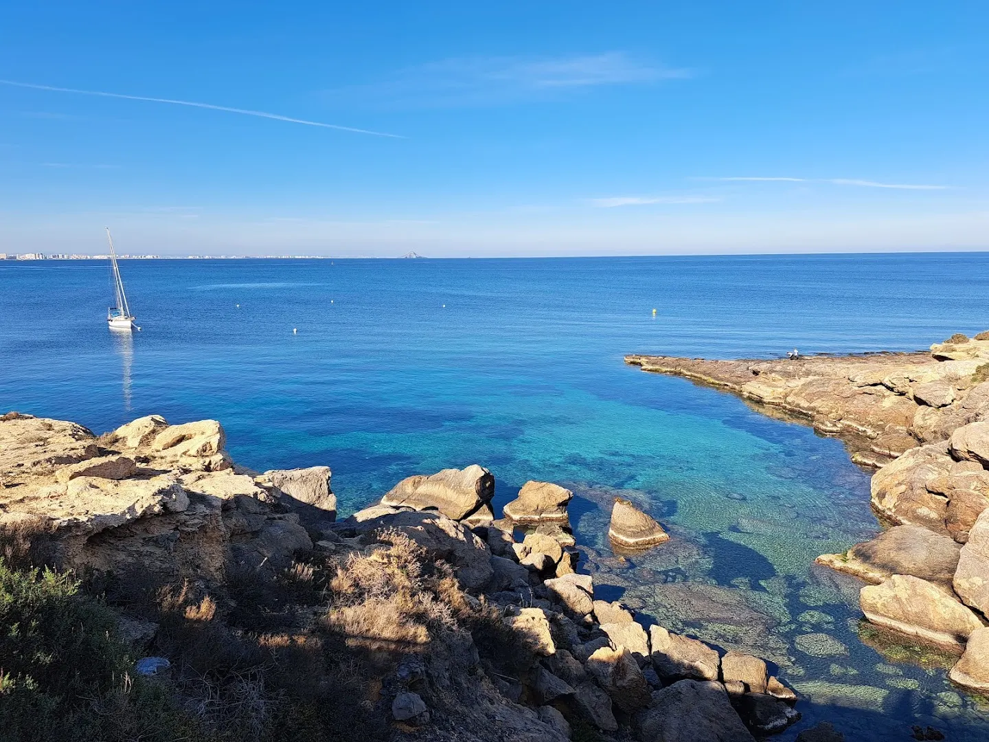 Paseo por la Playa de Levante de Cabo de Palos