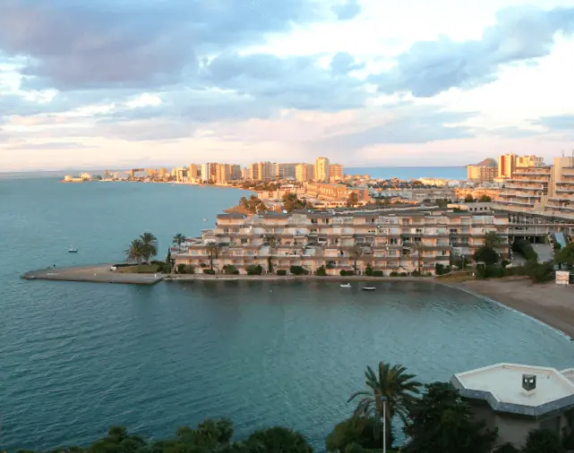 Atardecer en la Cala del Pino, La Manga