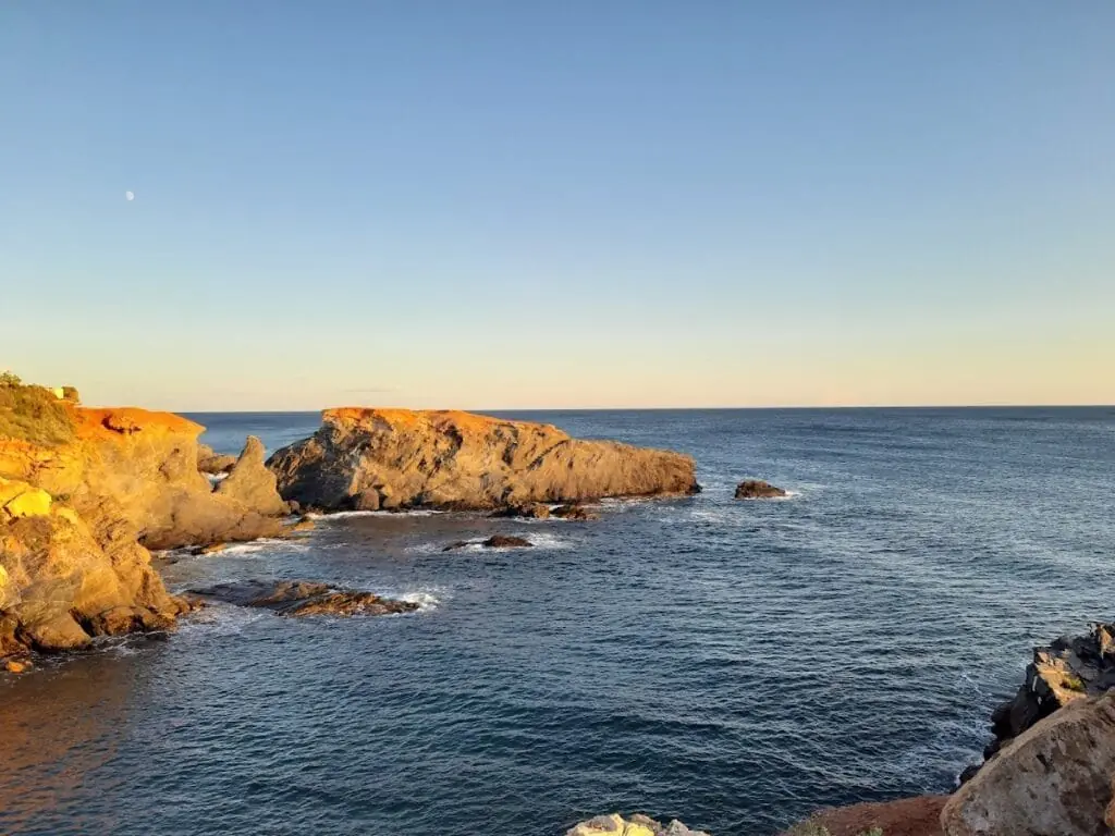 Aguas tranquilas de Cala Major, Cabo de Palos
