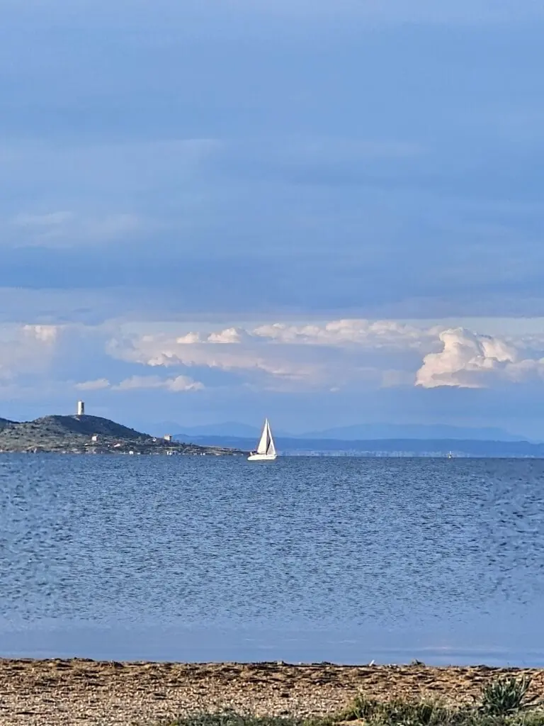 Vistas al mar desde Chiringuito Punta de Lomas, Mar de Cristal
