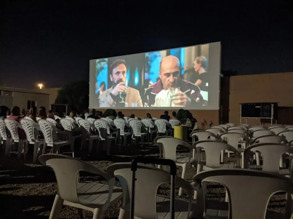 Terraza de proyección de Cines Cabo de Palos