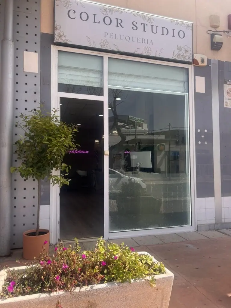 Interior de la peluquería Color Studio