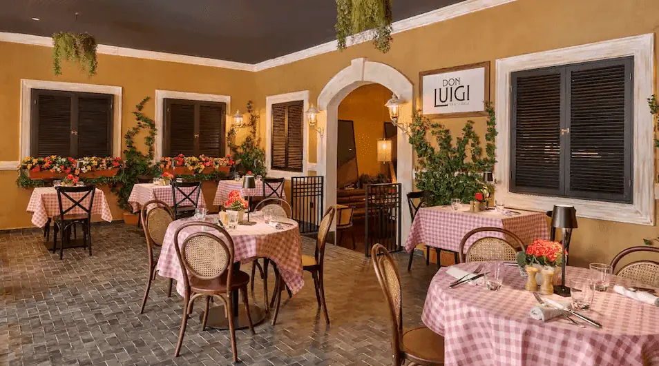 Terraza de Don Luigi Trattoria en La Manga Club