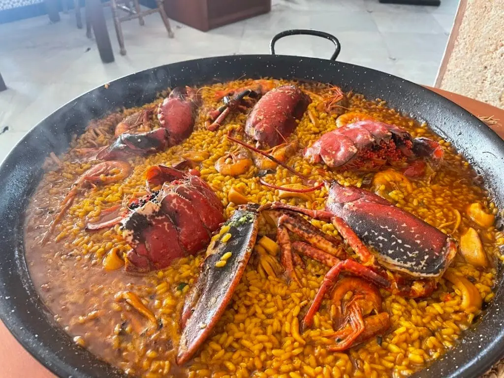 Arroz servido en Don Papeo, La Manga