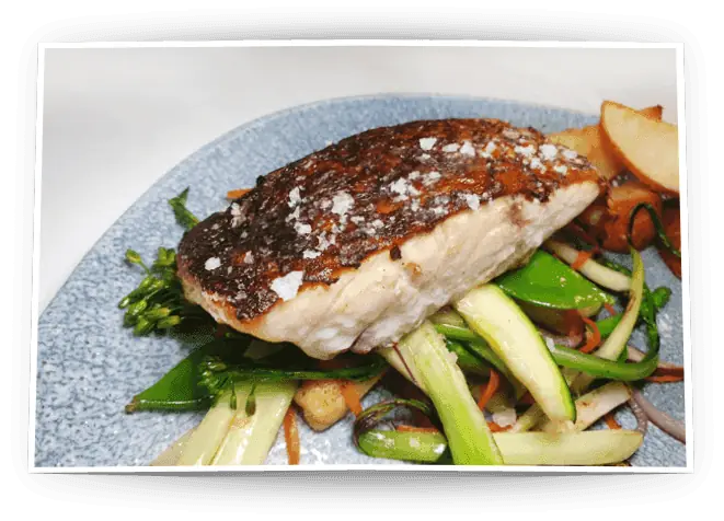 Pescado servido en El Camarote de la Martinique, La Manga