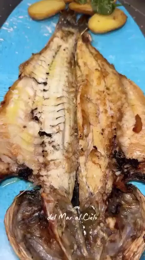 Pescado a la brasa de la cocina de El Nido