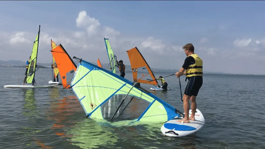 Equipos de vela ligera de la Escuela de Vela Sandrina