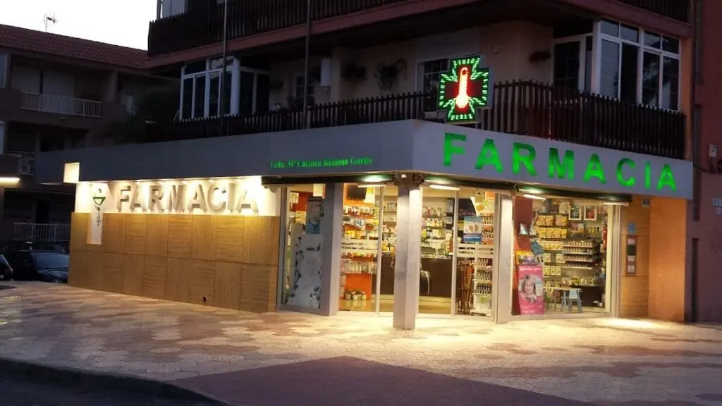 Mostrador de Farmacia Reinoso Gordo, km 0,5 de La Manga