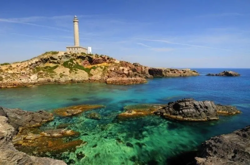 Entorno natural junto al Faro de Cabo de Palos