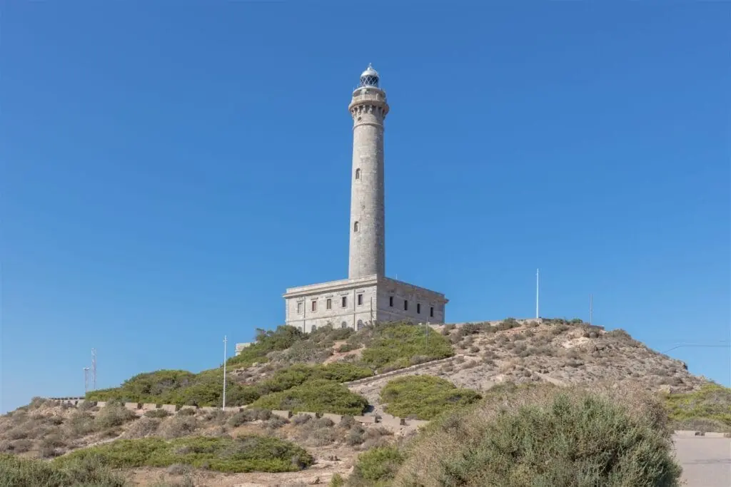 Vista del Faro de Cabo de Palos desde el acceso, imagen del registro duplicado ya fusionado en esta ficha