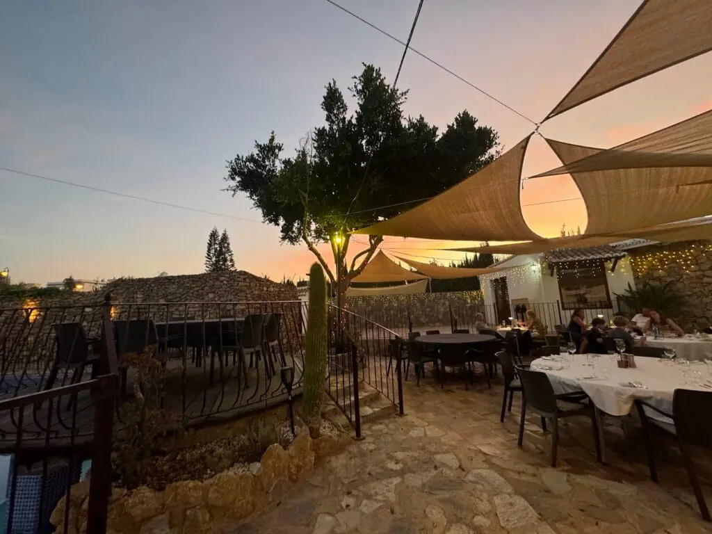 La Finca en La Manga del Mar Menor: terraza del restaurante