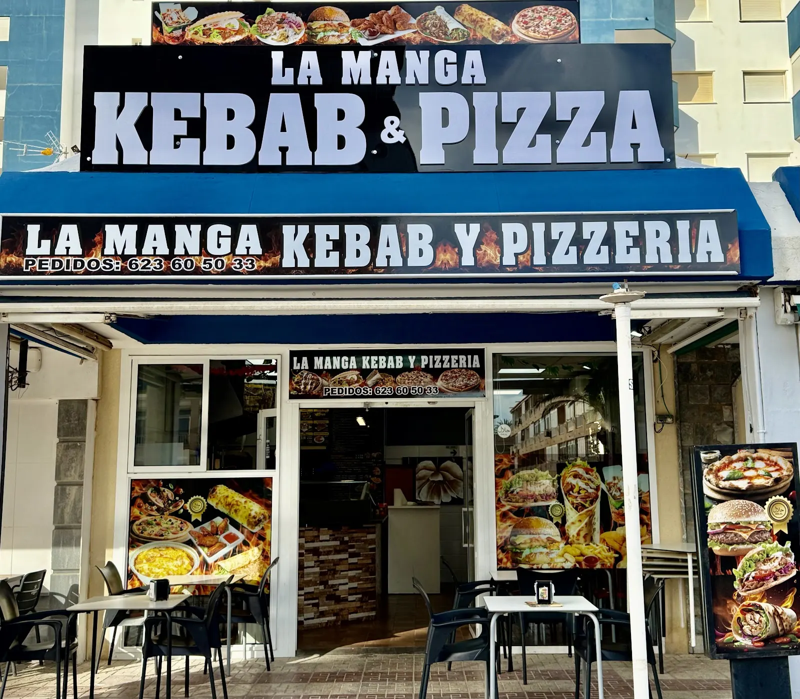 Terraza de La Manga Kebab y Pizzería, La Manga