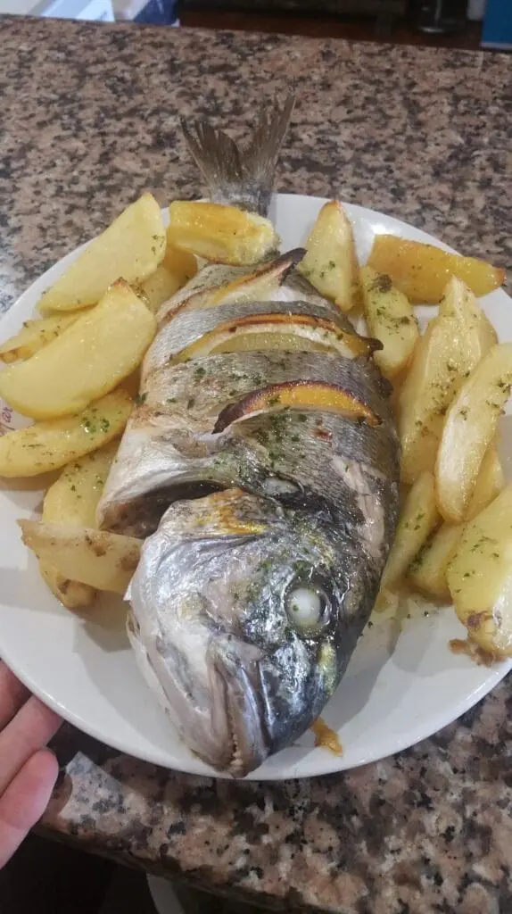 Marisco servido en Los Faroles