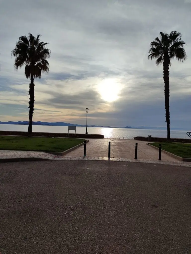 Vista al Mar Menor desde el Mirador de La Manga, km 13