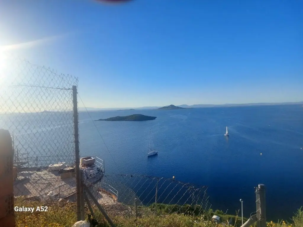 Panorámica hacia el interior de La Manga desde Monteblanco oeste