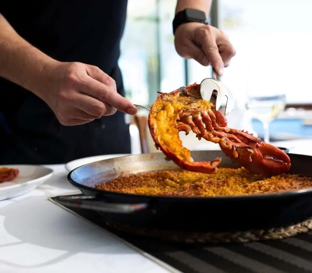 Arroz marinero servido en Restaurante Miramar