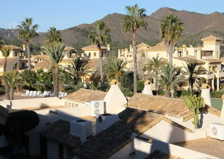 Jardín de palmeras junto a la Oficina de Turismo de Cabo de Palos