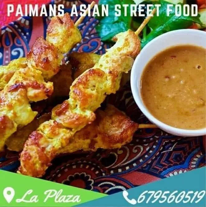 Plato de street food asiático de Paimans, La Manga Club