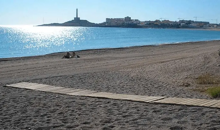 Calas junto al paseo de la Playa de Levante, Cabo de Palos