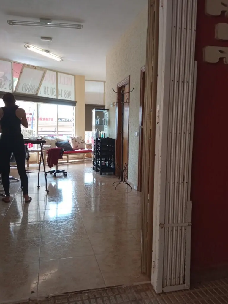 Zona de peinado de Peluqueria Norma en La Manga