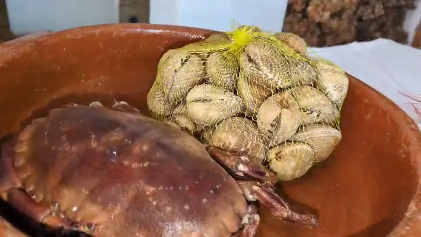 Detalle de mesa en Pezio, Cabo de Palos