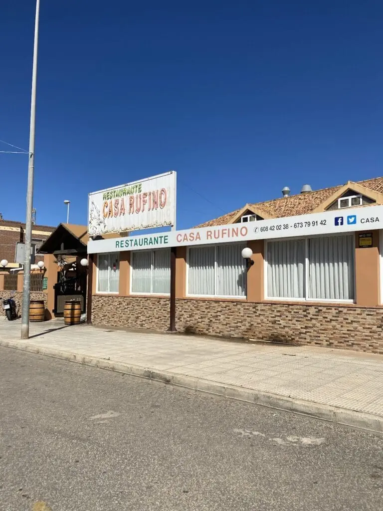 Restaurante Casa Rufino en Camino las Jordanas, Los Belones