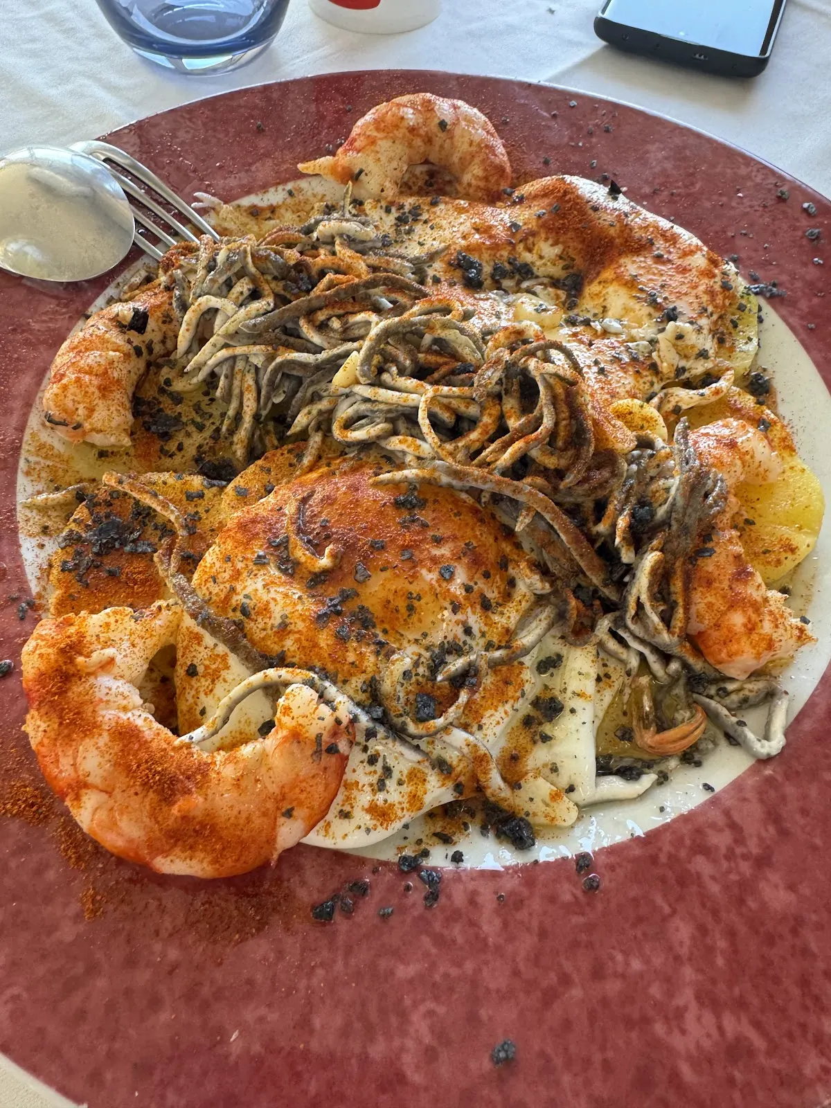 Plato de pescado de lonja en Restaurante El Faro, Cabo de Palos