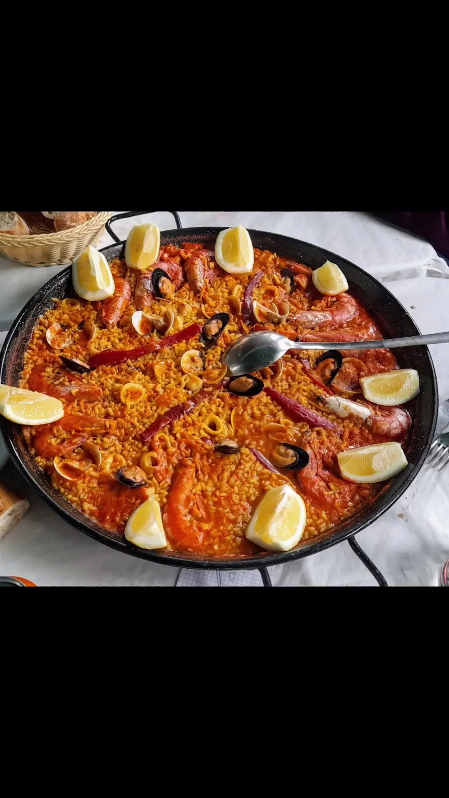 Plato de caldero en Restaurante Isla Cristina, La Manga