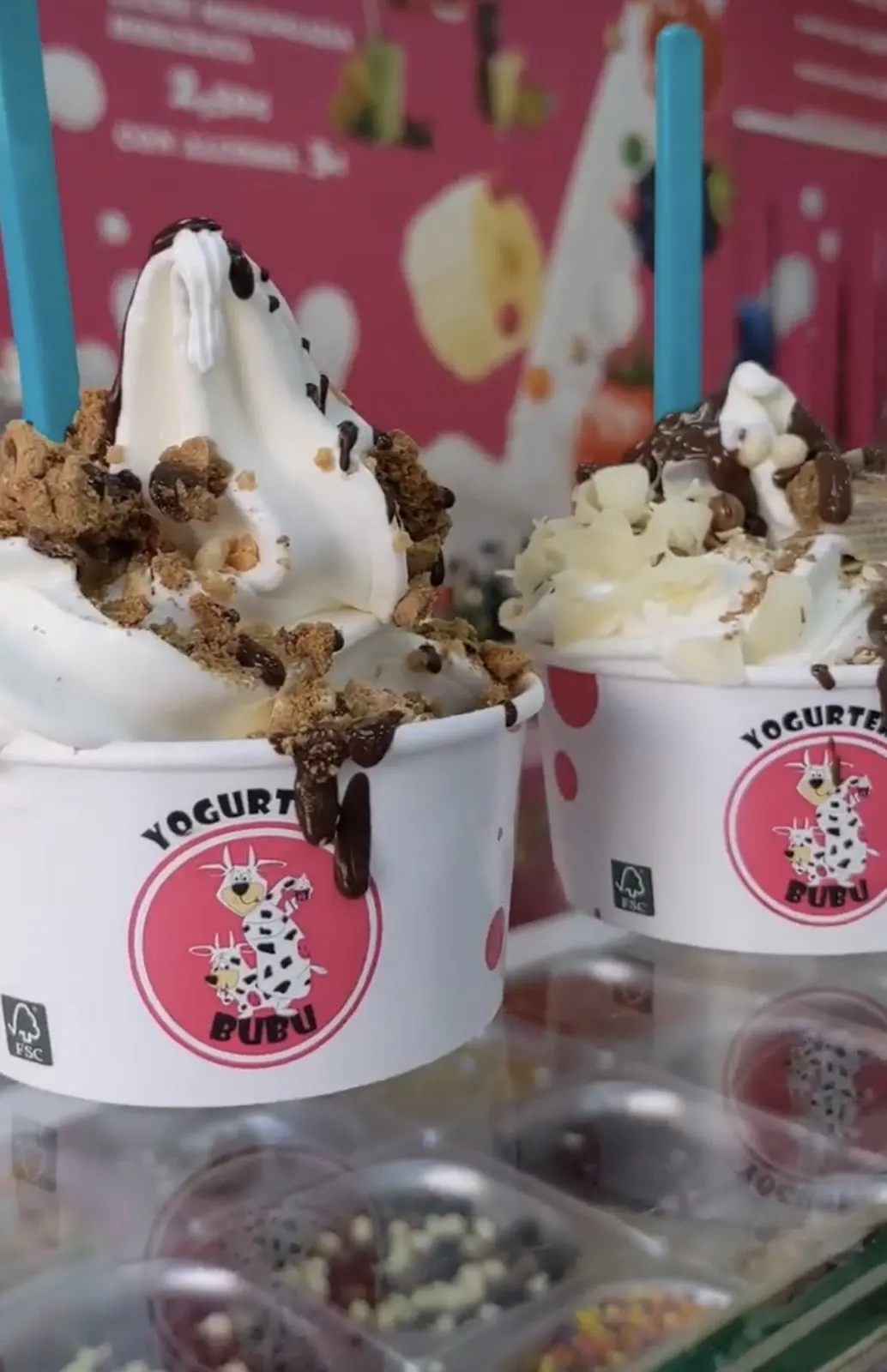 Mostrador de Yogurtería BuBu, La Manga